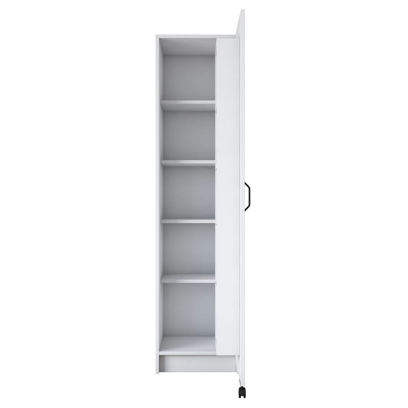 Flerbruksskap Wallxpert Eska (45 x 180 x 42 cm) Hvit - Hvit - Hus & oppussing - Kjøkken & bad - Kjøkken & vaskerom