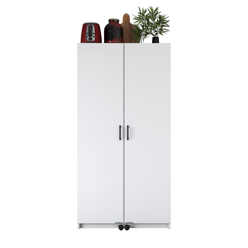 Flerbruksskap Wallxpert Kira hylle (90 x 180 x 42 cm) Hvit - Hvit - Hus & oppussing - Kjøkken & bad - Kjøkken & vaskerom