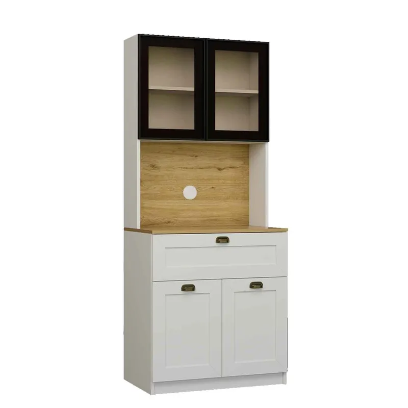 Kaffestasjon Hanah Home Nero Solo 1600-225 (80 x 190 x 44 cm) Hvit, Hvit