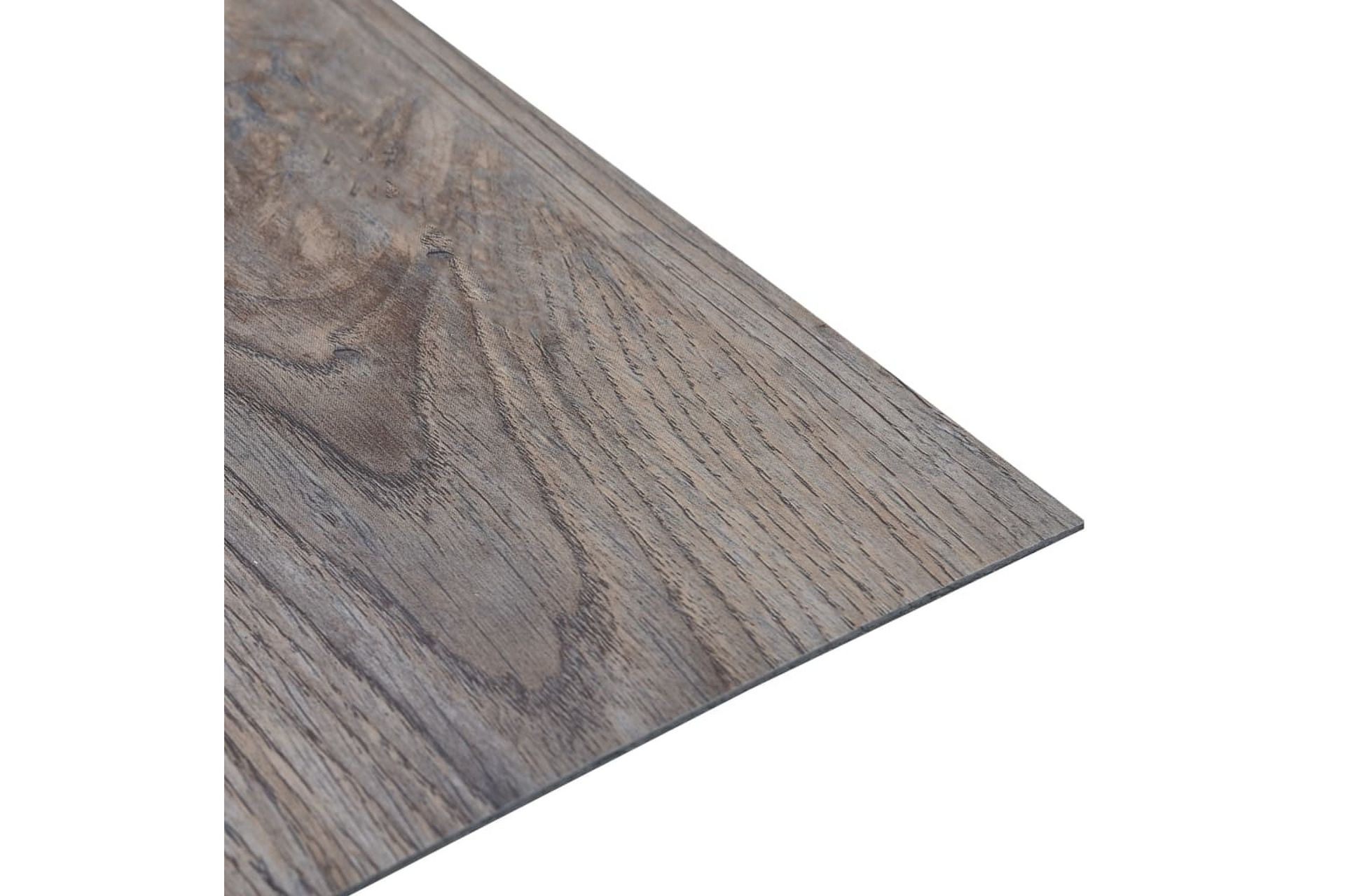 Selvklebende gulvplanker 20 stk PVC 1,86 m² lysebrun - Brun - Hus & oppussing - Bygg - Gulv, vegg & tak - Gulv - Laminatgulv