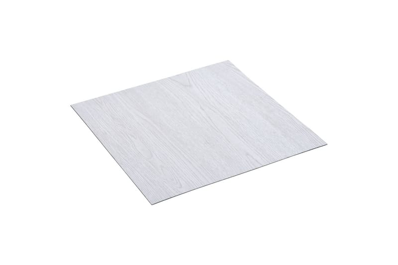 Selvklebende gulvplanker 20 stk PVC 1,86 m² hvit - Hvit - Hus & oppussing - Bygg - Gulv, vegg & tak - Gulv - Laminatgulv