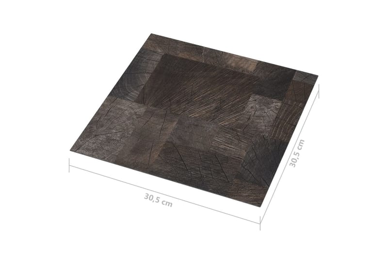 Selvklebende gulvplanker 20 stk PVC 1,86 m² trestruktur - Brun - Hus & oppussing - Bygg - Gulv, vegg & tak - Gulv - Laminatgulv
