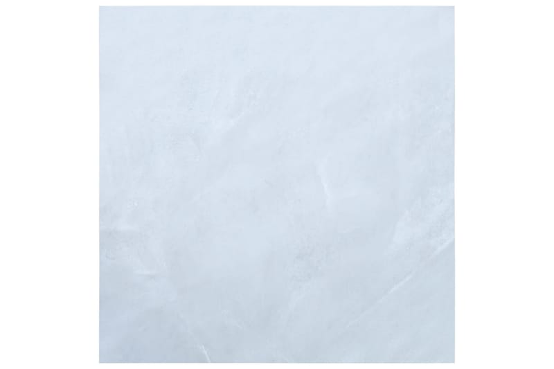 Selvklebende gulvplanker 20 stk PVC 1,86 m² hvit marmor - Hvit - Laminatgulv - Laminatgulv kjøkken