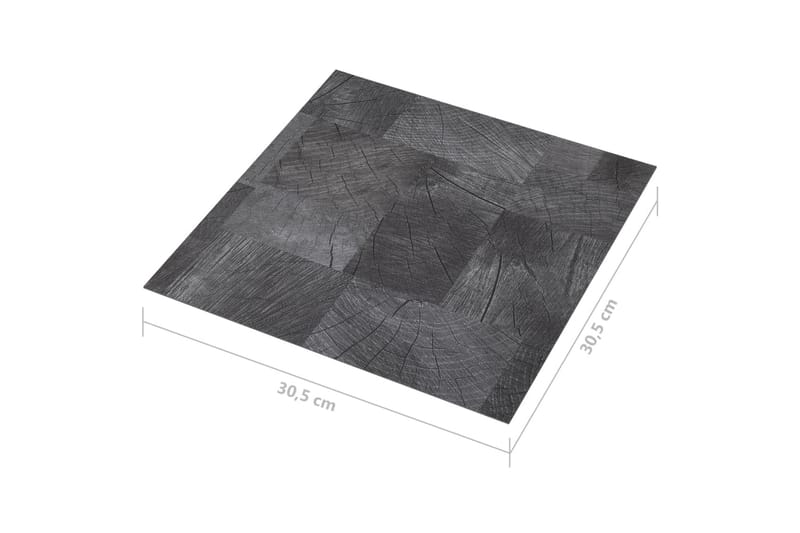 Selvklebende gulvplanker 20 stk PVC 1,86 m² trestruktur - Grå - Hus & oppussing - Bygg - Gulv, vegg & tak - Gulv - Laminatgulv