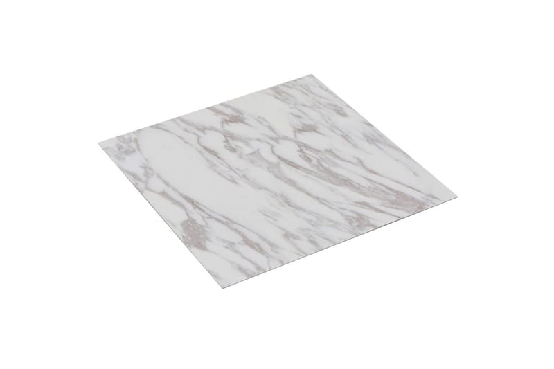 Selvklebende gulvplanker 20 stk PVC 1,86 m² hvit marmor - Hvit - Laminatgulv kjøkken - Laminatgulv