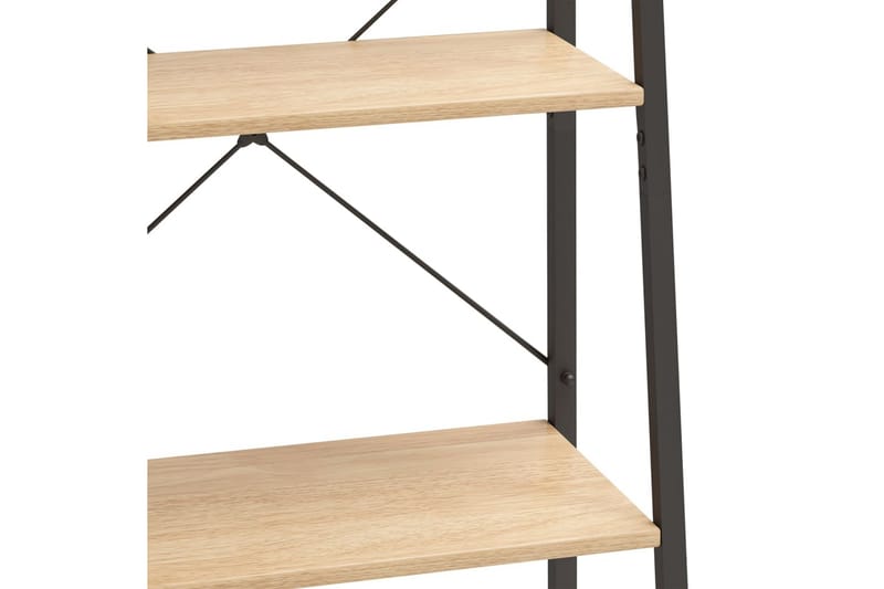 beBasic Gulvhylle 5 etasjer lysebrun og svart 56x35x174 cm - Brun - Oppbevaring - Hyller - Hylleplan & hyllekonsoll