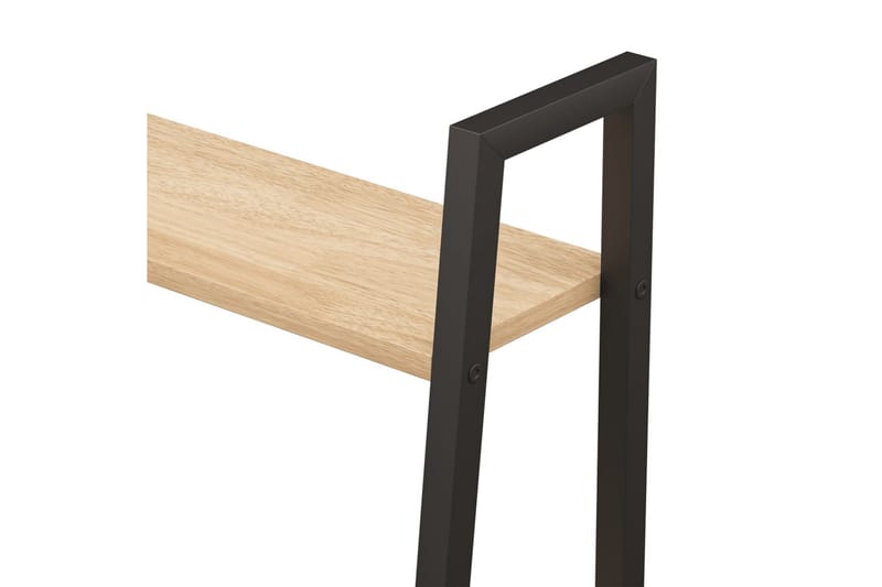 beBasic Gulvhylle 5 etasjer lysebrun og svart 56x35x174 cm - Brun - Oppbevaring - Hyller - Hylleplan & hyllekonsoll