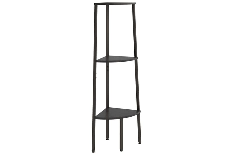 beBasic Hjørnehylle 3 etasjer svart 45,5x31,5x120 cm - Svart - Oppbevaring - Hyller - Hjørnehylle