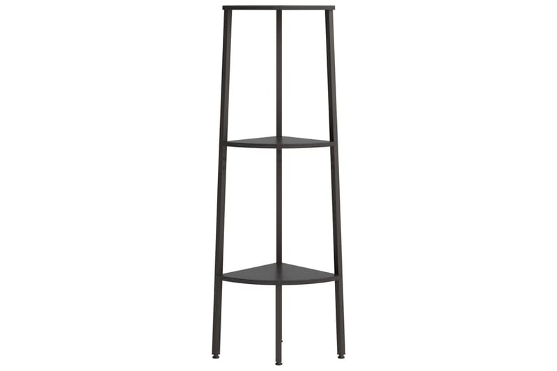 beBasic Hjørnehylle 3 etasjer svart 45,5x31,5x120 cm - Svart - Oppbevaring - Hyller - Hjørnehylle