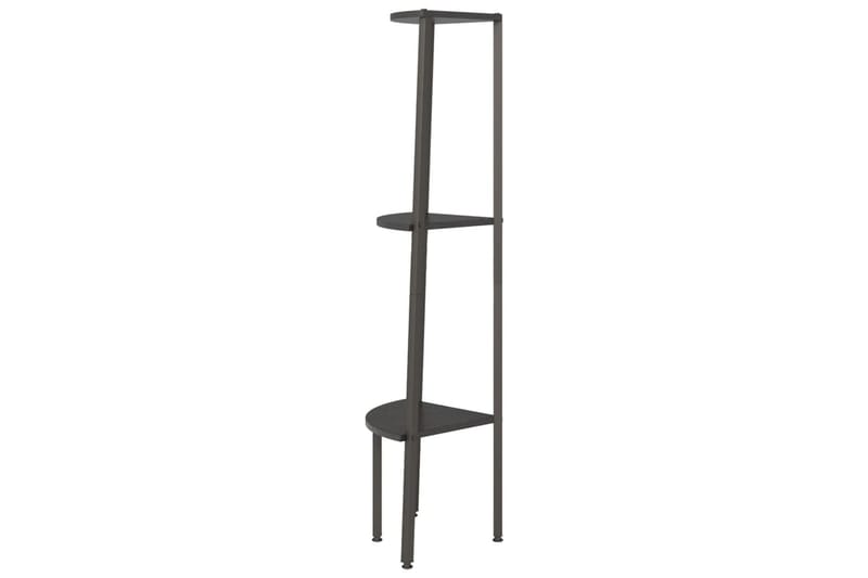 beBasic Hjørnehylle 3 etasjer svart 45,5x31,5x120 cm - Svart - Oppbevaring - Hyller - Hjørnehylle