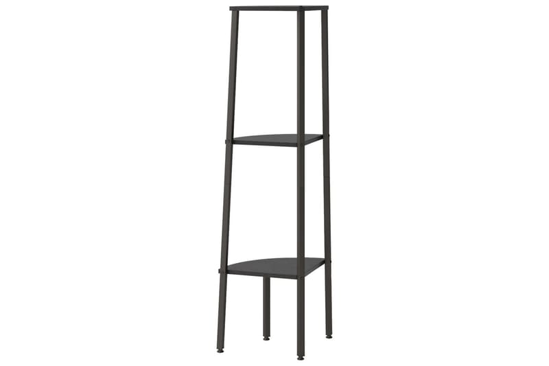 beBasic Hjørnehylle 3 etasjer svart 45,5x31,5x120 cm - Svart - Oppbevaring - Hyller - Hjørnehylle