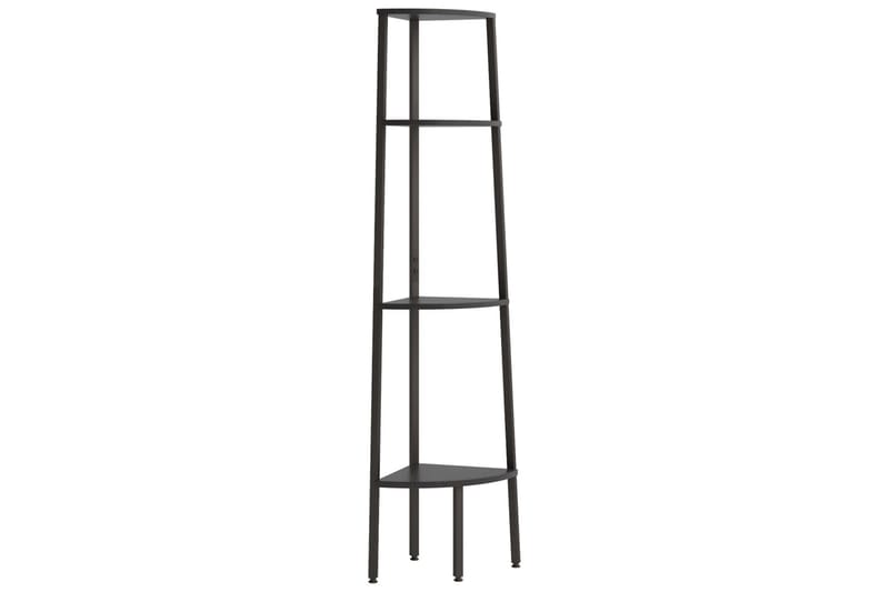 beBasic Hjørnehylle 4 etasjer svart 45,5x31,5x150 cm - Svart - Oppbevaring - Hyller - Hjørnehylle