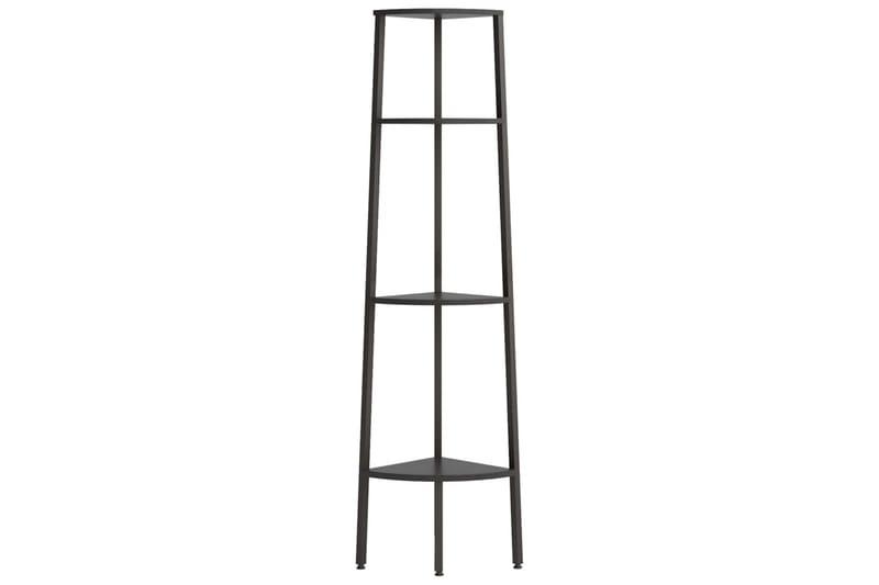 beBasic Hjørnehylle 4 etasjer svart 45,5x31,5x150 cm - Svart - Oppbevaring - Hyller - Hjørnehylle