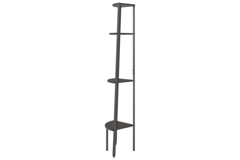 beBasic Hjørnehylle 4 etasjer svart 45,5x31,5x150 cm - Svart - Oppbevaring - Hyller - Hjørnehylle