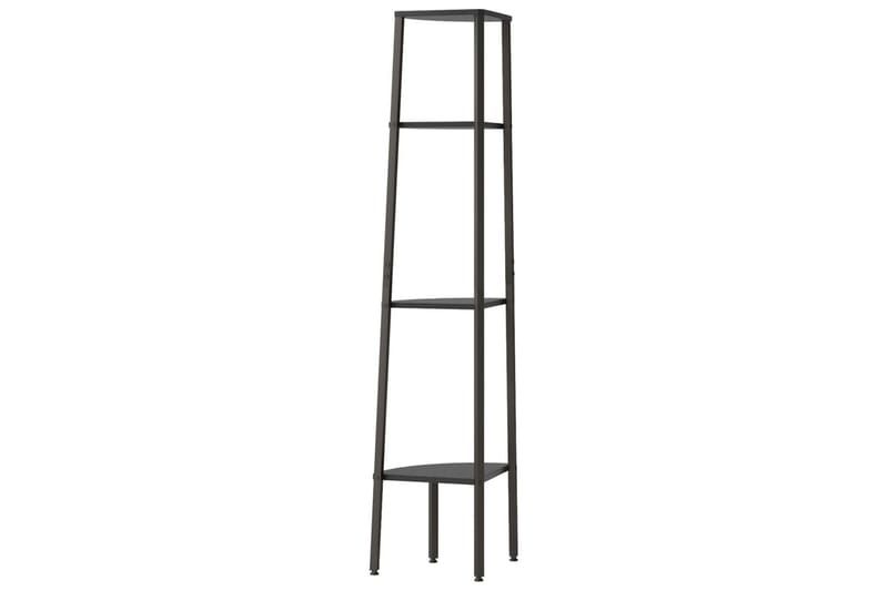 beBasic Hjørnehylle 4 etasjer svart 45,5x31,5x150 cm - Svart - Oppbevaring - Hyller - Hjørnehylle