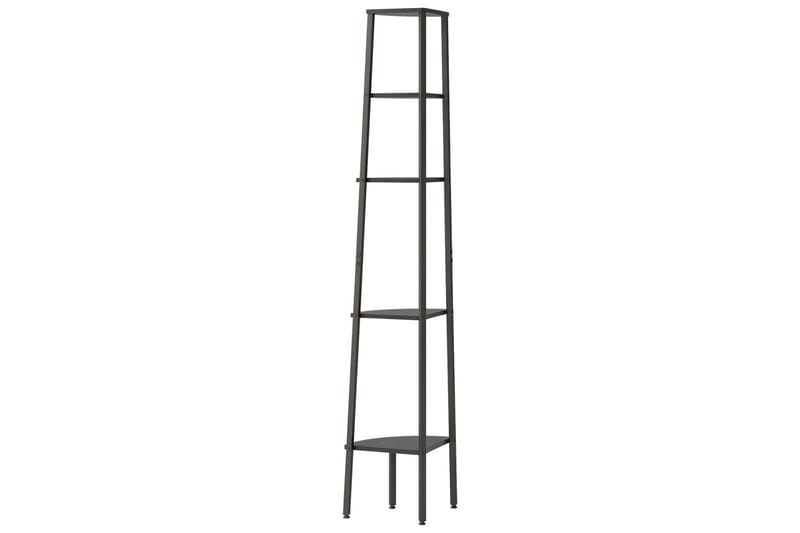 beBasic Hjørnehylle 5 etasjer svart 45,5x31,5x180 cm - Svart - Oppbevaring - Hyller - Hjørnehylle