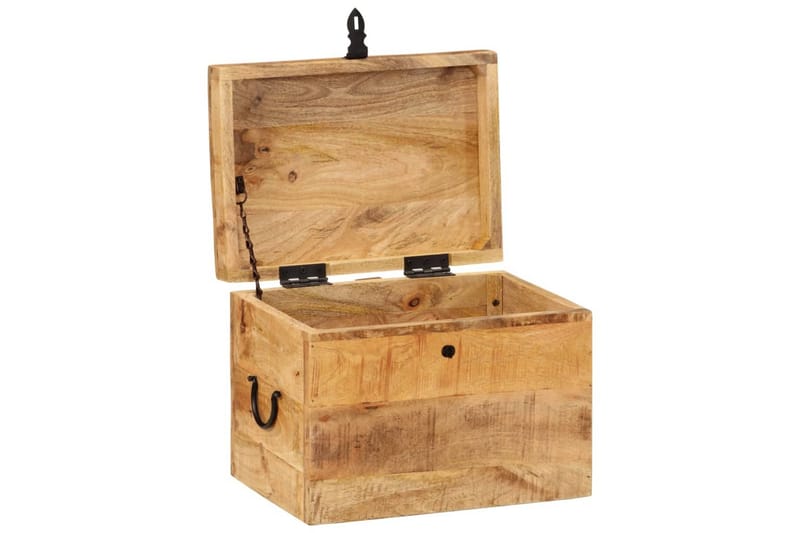 beBasic Oppbevaringsboks 39x28x31 cm heltre mango - Brun - Oppbevaring - Hyller - Hylleplan & hyllekonsoll