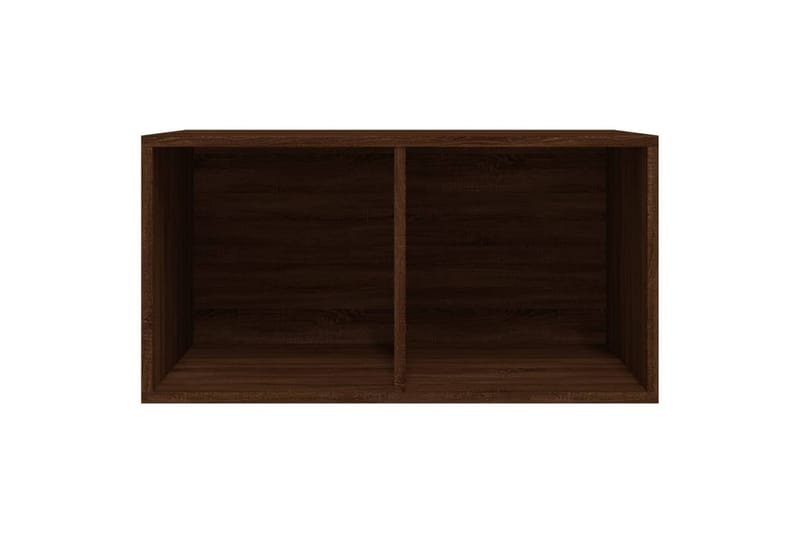 beBasic Oppbevaringsboks for vinyl brun eik 71x34x36 cm konstruert tre - Brun - Oppbevaring - Hyller - Hylleplan & hyllekonsoll