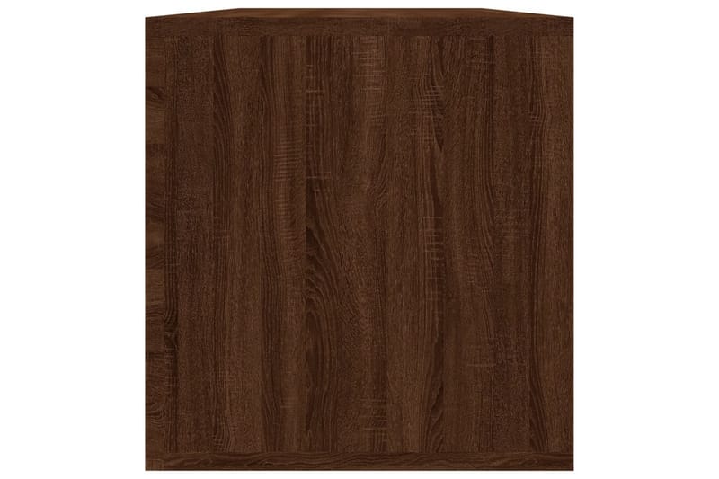 beBasic Oppbevaringsboks for vinyl brun eik 71x34x36 cm konstruert tre - Brun - Oppbevaring - Hyller - Hylleplan & hyllekonsoll