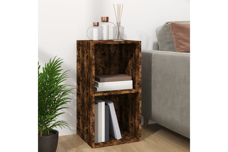 beBasic Oppbevaringsboks LP røkt eik 71x34x36 cm konstruert tre - Brun - Oppbevaring - Hyller - Hylleplan & hyllekonsoll