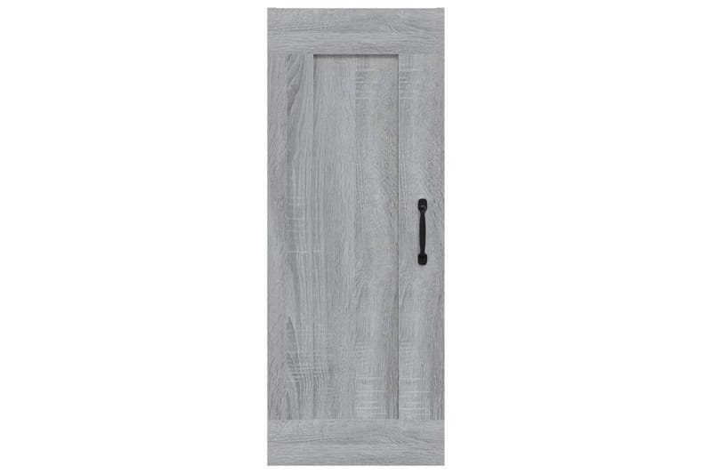 beBasic Vegghengt skap grå sonoma 35x34x90 cm konstruert tre - GrÃ¥ - Oppbevaring - Hyller - Hylleplan & hyllekonsoll