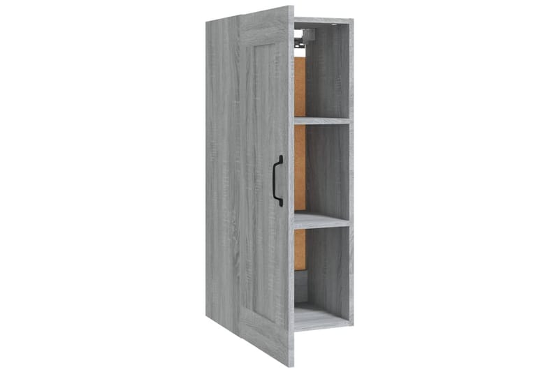 beBasic Vegghengt skap grå sonoma 35x34x90 cm konstruert tre - GrÃ¥ - Oppbevaring - Hyller - Hylleplan & hyllekonsoll