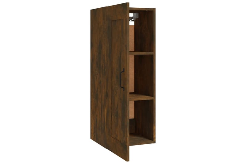 beBasic Vegghengt skap røkt eik 35x34x90 cm konstruert tre - Brun - Oppbevaring - Hyller - Hylleplan & hyllekonsoll