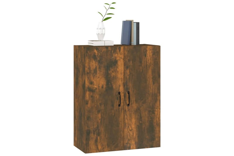 beBasic Vegghengt skap røkt eik 69,5x34x90 cm konstruert tre - Brun - Oppbevaring - Hyller - Hylleplan & hyllekonsoll