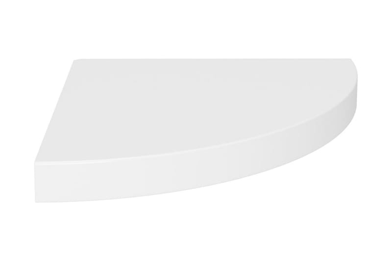 Flytende vegghylle hvit 35x35x3,8 cm MDF - Hvit - Kjøkkenhylle - Hjørnehylle