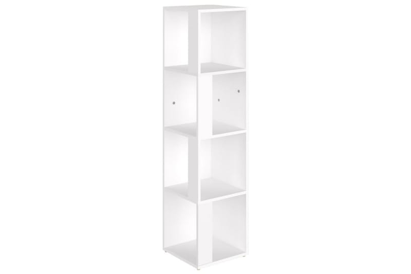 Hengende hjørneskap hvit 33x33x132 cm sponplate - Hvit - Oppbevaring - Hyller - Hjørnehylle