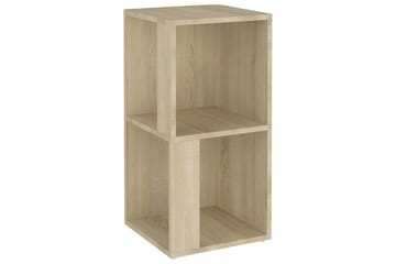 Hjørneskap sonoma eik 33x33x67 cm sponplate - Brun - Oppbevaring - Hyller - Hjørnehylle