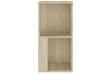 Hjørneskap sonoma eik 33x33x67 cm sponplate - Brun - Oppbevaring - Hyller - Hjørnehylle