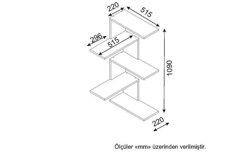 Canitor Vegghylle - Oppbevaring - Hyller - Hjørnehylle
