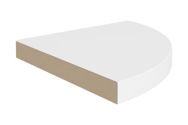 Flytende vegghylle hvit 35x35x3,8 cm MDF - Hvit - Oppbevaring - Hyller - Hjørnehylle