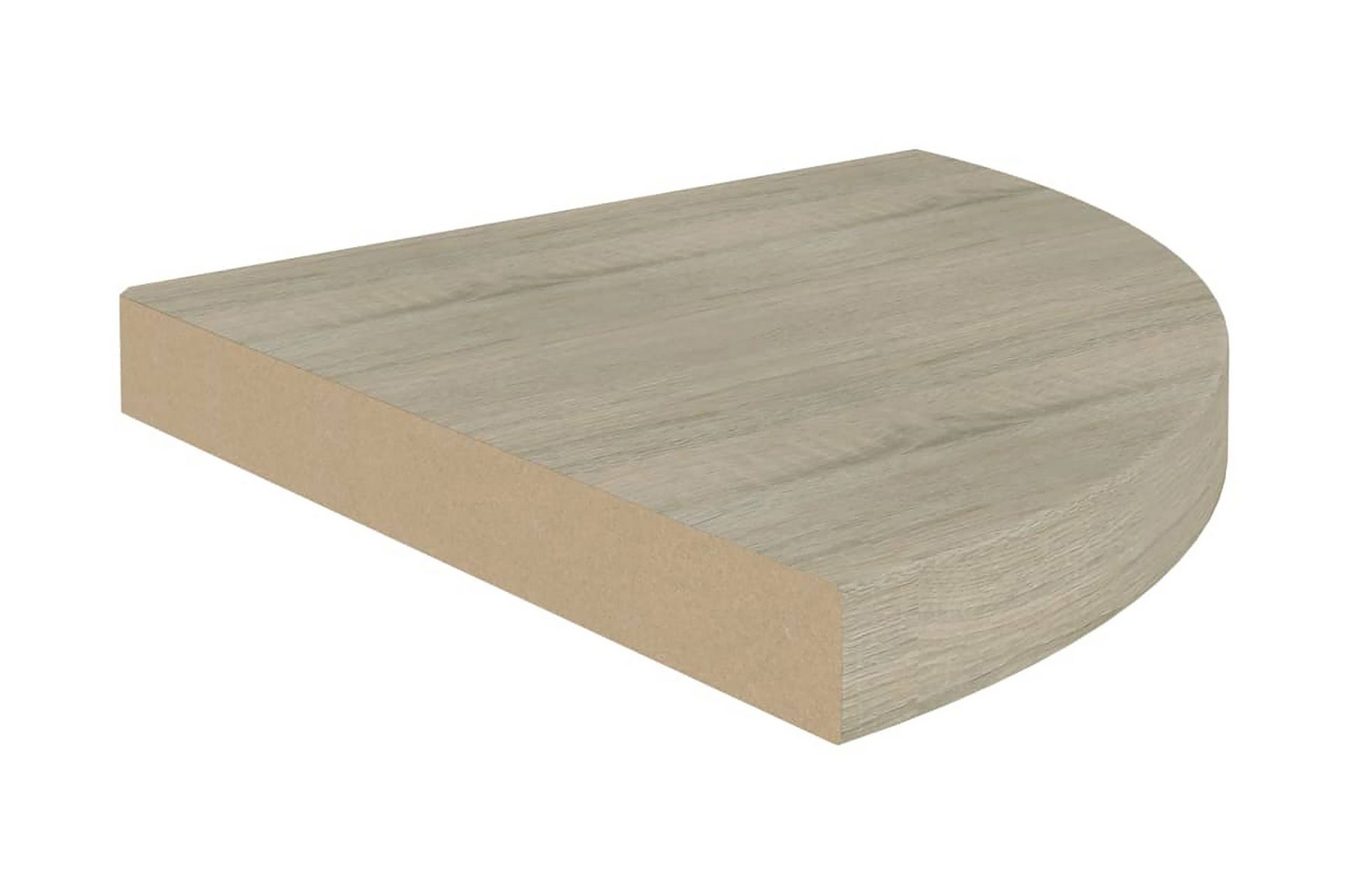 Flytende vegghyller 4 stk eik 35x35x3,8 cm MDF - Brun - Oppbevaring - Hyller - Hjørnehylle