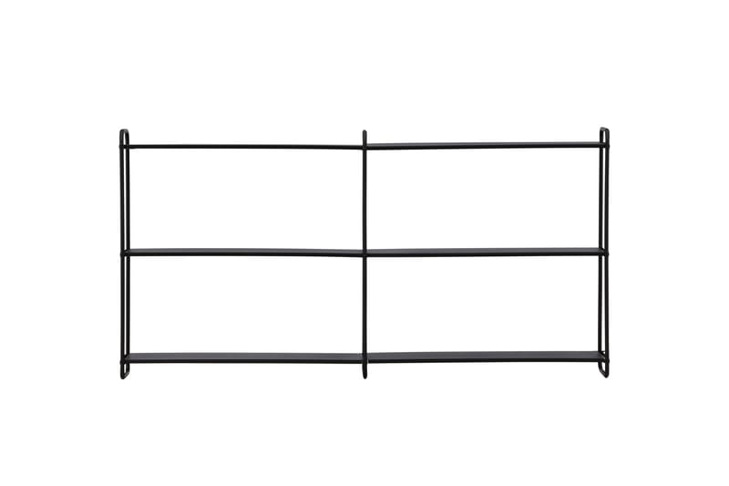 Lyon Tallerkenhylle 122x18 cm - Svart - Oppbevaring - Hyller - Oppbevaringshylle - Tallerkenhylle