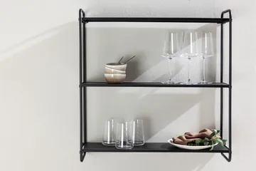 Lyon Tallerkenhylle 62x18 cm - Svart - Oppbevaring - Hyller - Oppbevaringshylle - Tallerkenhylle