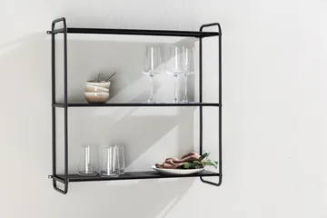 Lyon Tallerkenhylle 62x18 cm - Svart - Oppbevaring - Hyller - Oppbevaringshylle - Tallerkenhylle