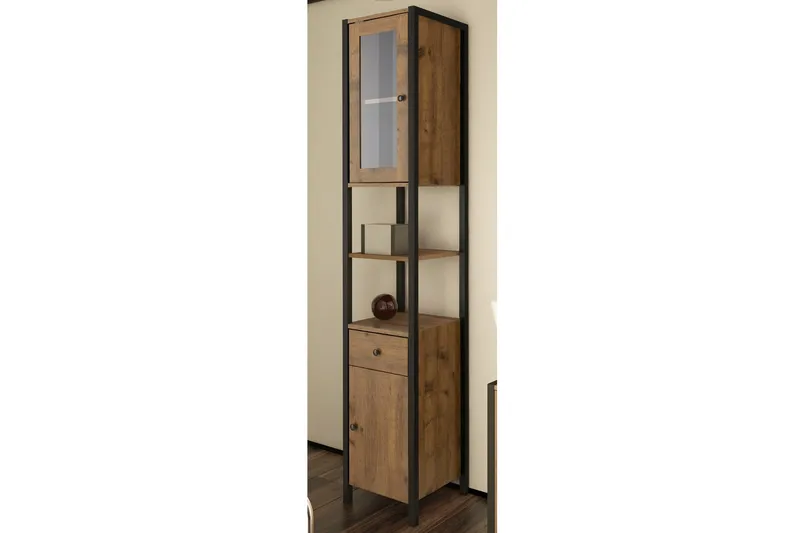 Brayden Skap 33x180 cm - Brun / Svart - Hus & oppussing - Kjøkken & bad - Kjøkken & vaskerom