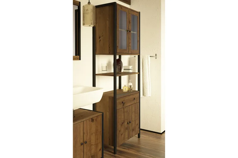 Brayden TV-skap 60x180 cm - Brun/Svart - Hus & oppussing - Kjøkken & bad - Kjøkken & vaskerom