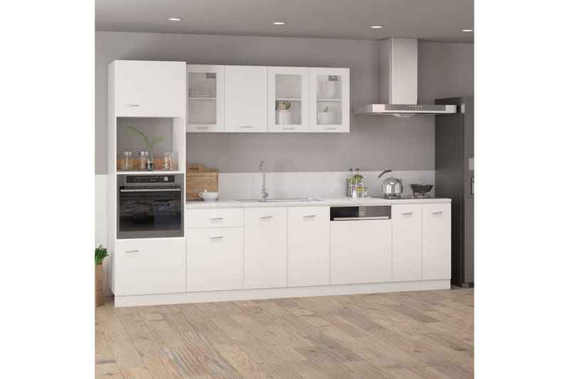 Kjøkkenskap hvit 60x46x81,5 cm sponplate - Hvit - Kjøkkenskap