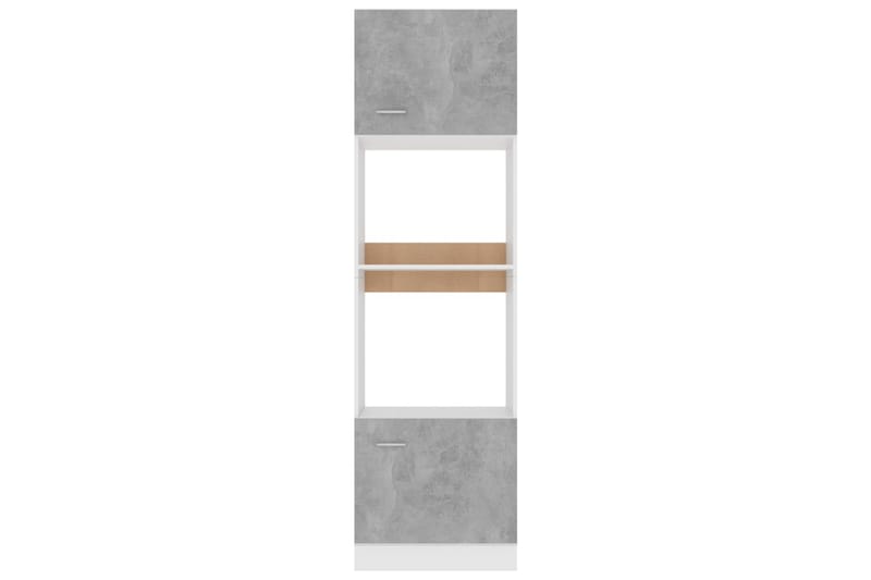 Kjøkkenskap betonggrå 60x57x207 cm sponplate - Grå - Kjøkkenskap
