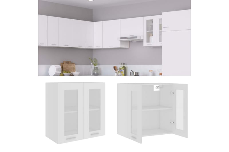 Kjøkkenskap hvit 60x31x60 cm sponplate - Hvit - Kjøkkenskap