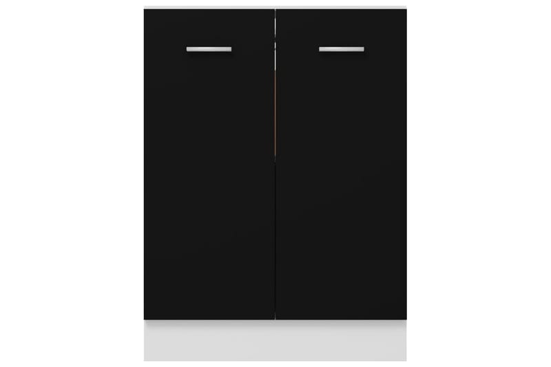 Kjøkkenskap svart 60x46x81,5 cm sponplate - Svart - Kjøkkenskap