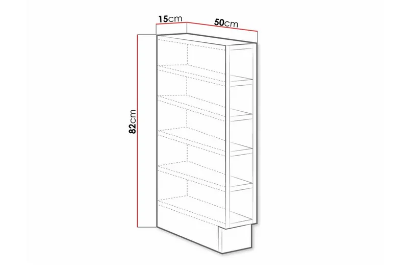 Templemore Kjøkkenskap 15 cm - Brun - Hus & oppussing - Kjøkken & bad - Kjøkken & vaskerom