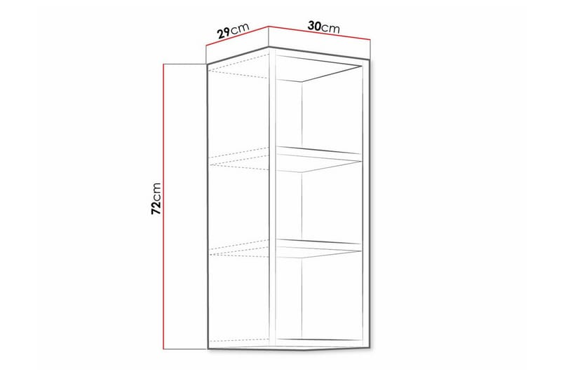 Templemore Kjøkkenskap 30 cm - Brun - Hus & oppussing - Kjøkken & bad - Kjøkken & vaskerom
