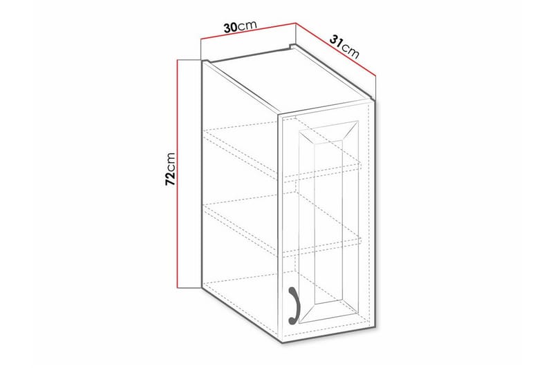 Templemore Kjøkkenskap 30 cm - Hus & oppussing - Kjøkken & bad - Kjøkken & vaskerom