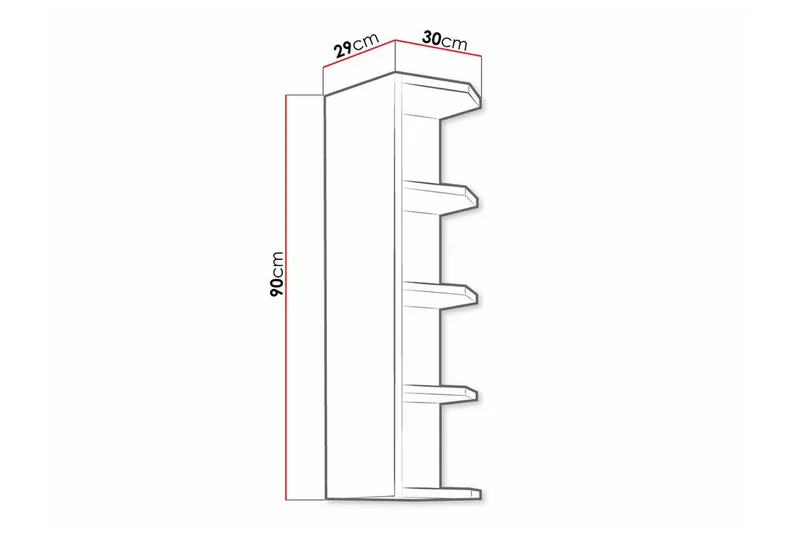 Templemore Kjøkkenskap 30 cm - Hvid - Hus & oppussing - Kjøkken & bad - Kjøkken & vaskerom