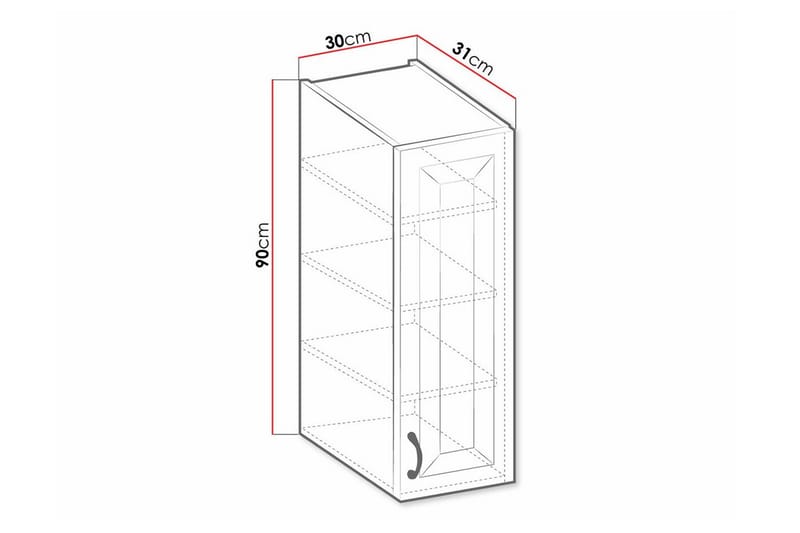 Templemore Kjøkkenskap 30 cm - Hus & oppussing - Kjøkken & bad - Kjøkken & vaskerom