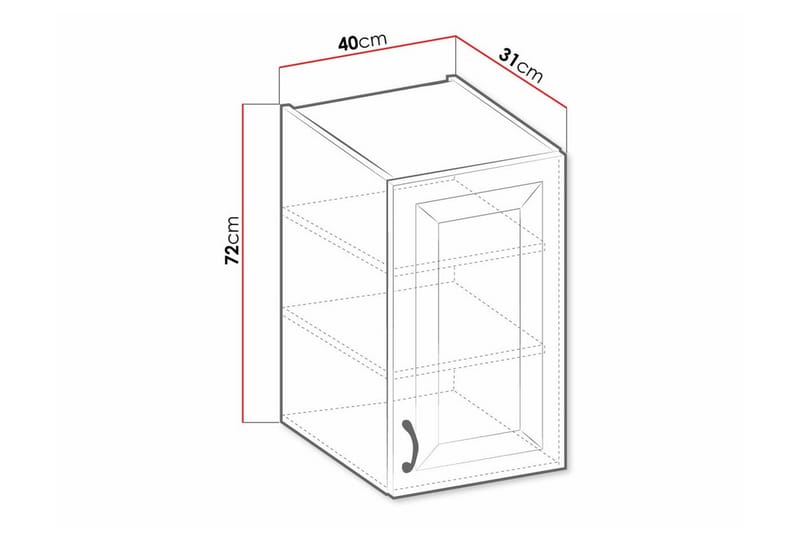 Templemore Kjøkkenskap 40 cm - Hus & oppussing - Kjøkken & bad - Kjøkken & vaskerom